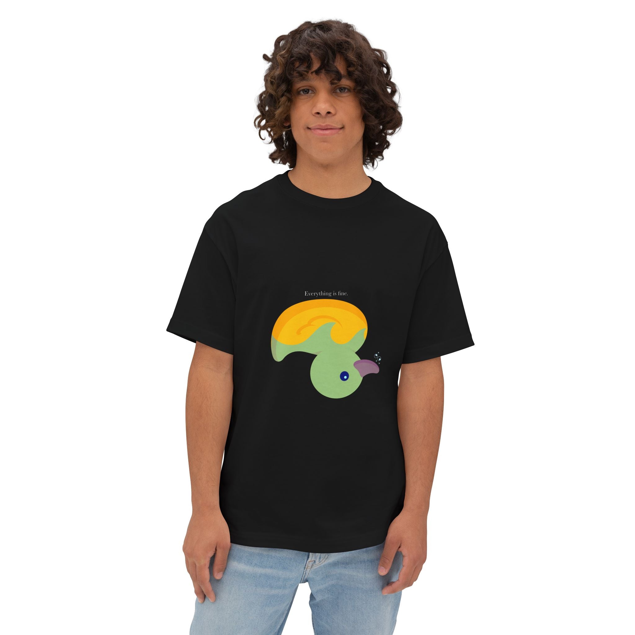 Everything is Fine Oversized Boxy Tee