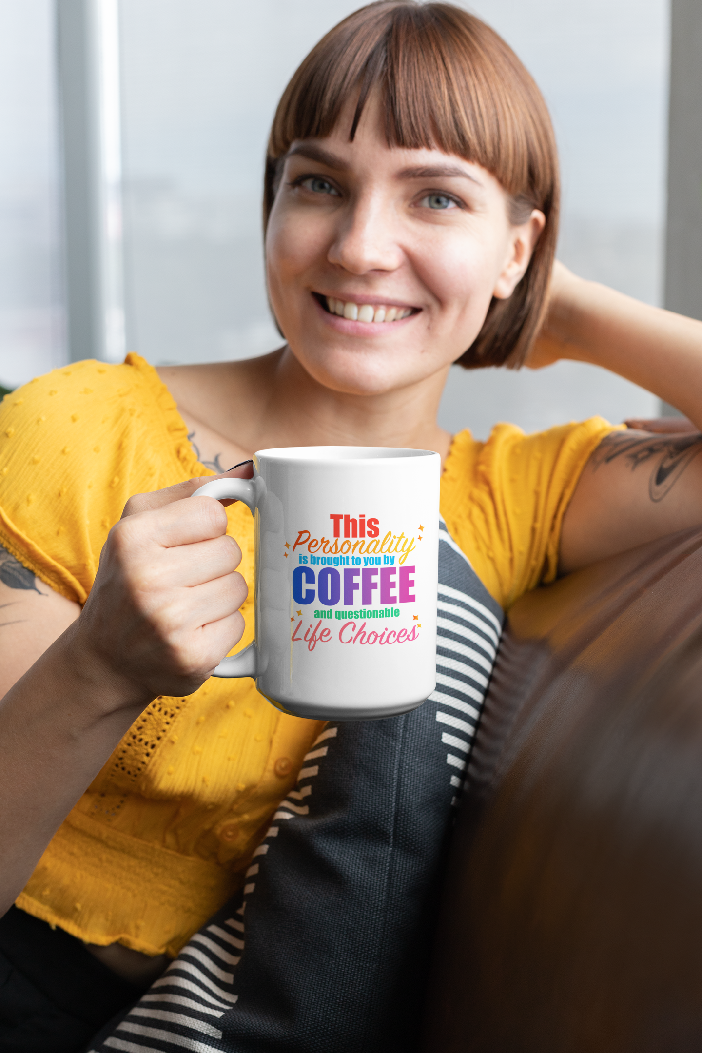 Coffee Mug  "This Personality Is Brought To You By Coffee and Questionable Life Choices"