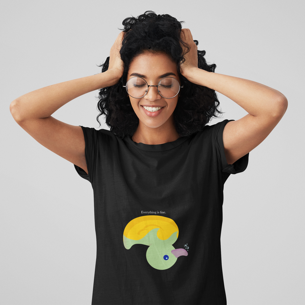 Everything is Fine Oversized Boxy Tee