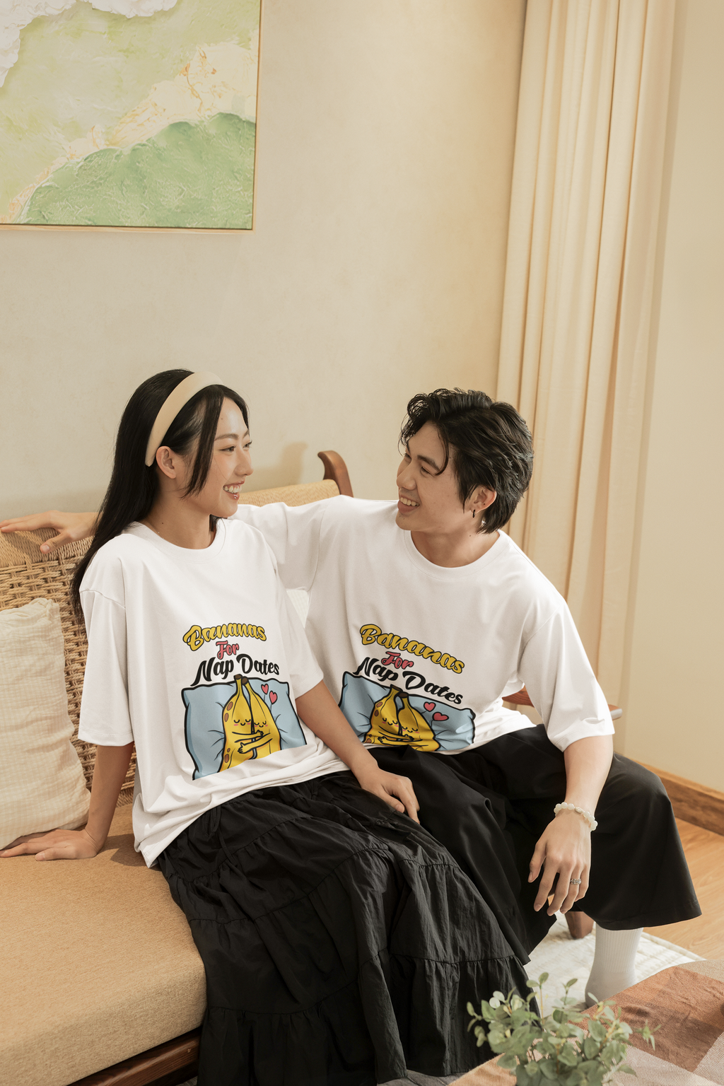 Bananas for Nap Dates oversized Boxy Tee