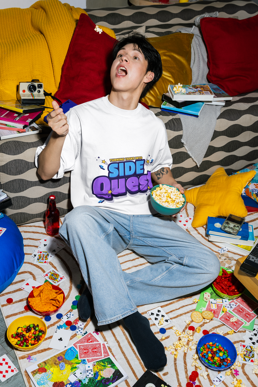 Turning Tasks Into Sidequests Oversized Boxy Tee