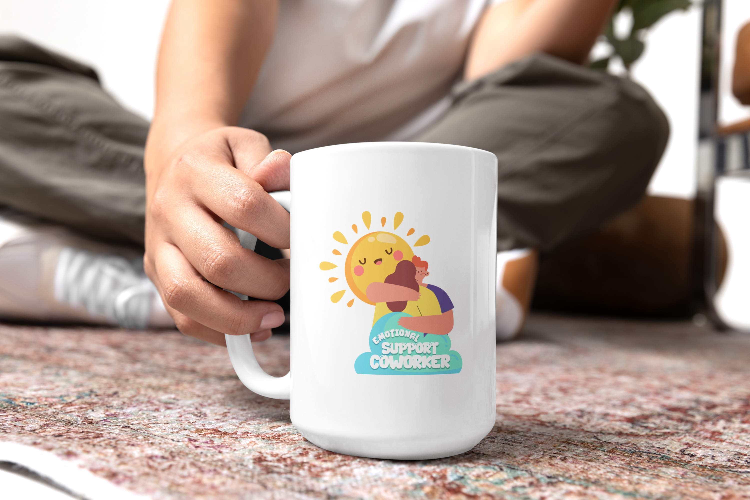 Emotional Support Coworker Mug
