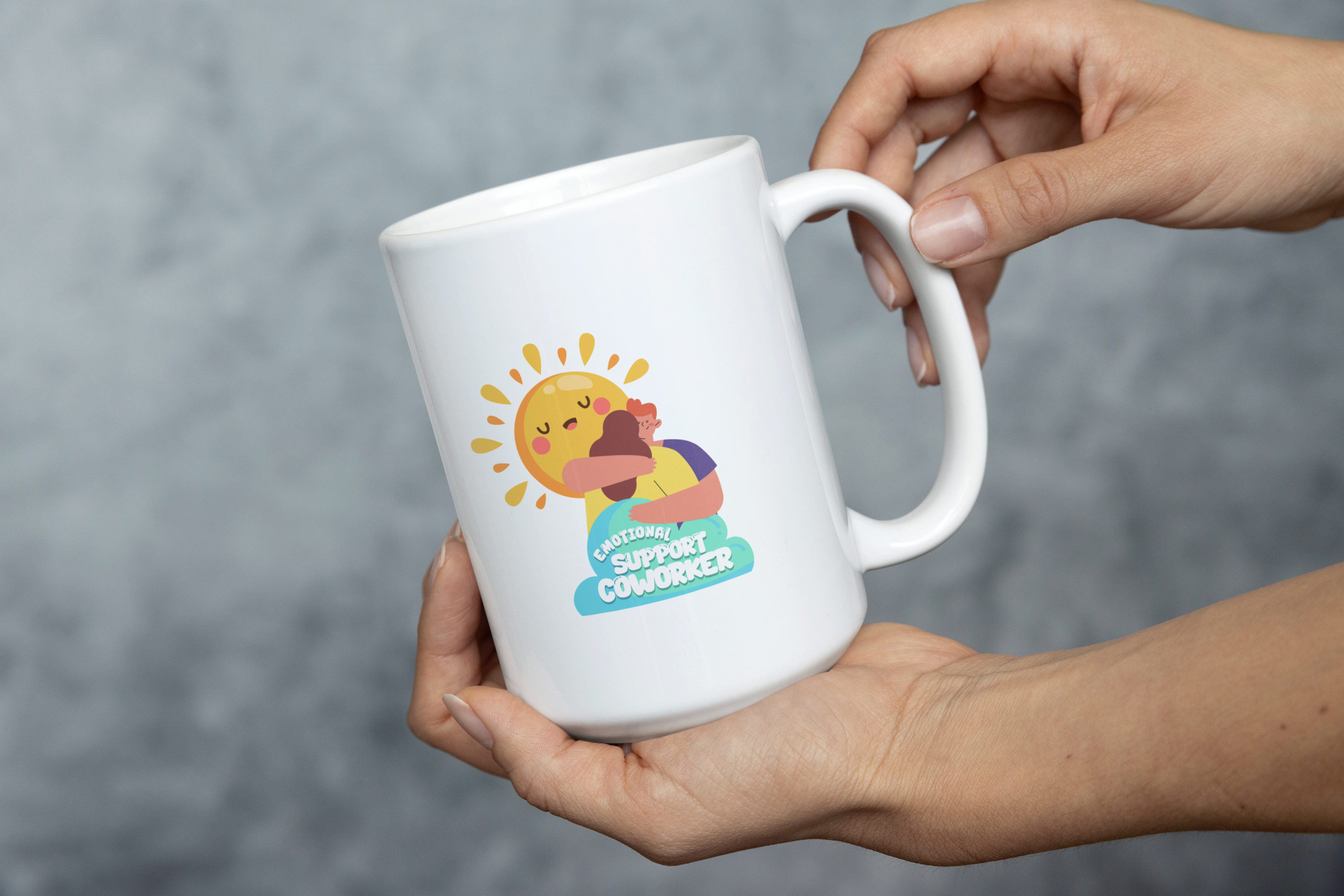 Emotional Support Coworker Mug