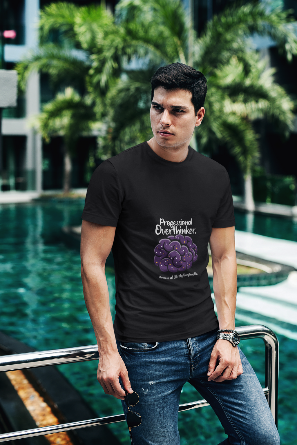 Professional Overthinker basic Graphic Tee