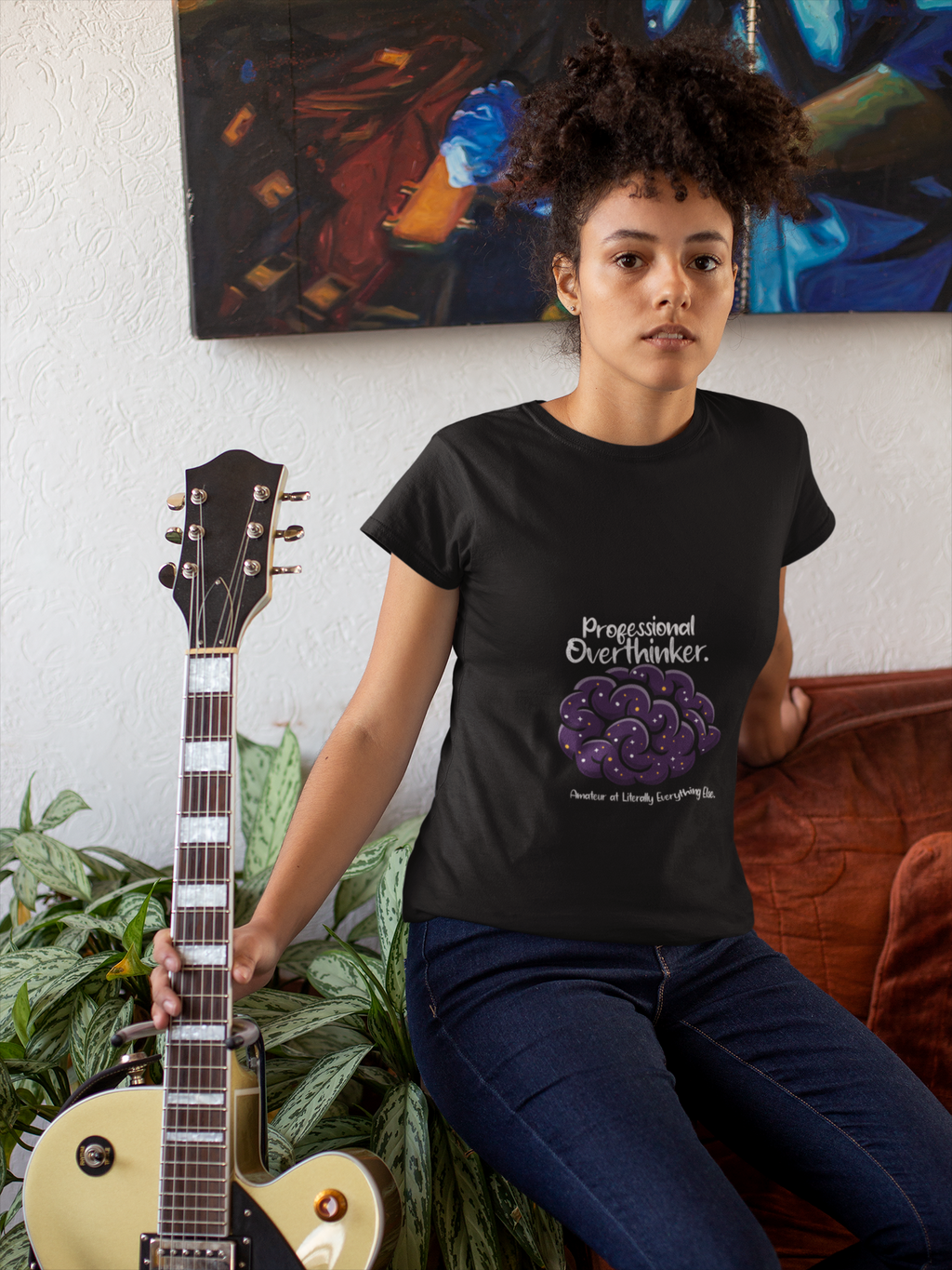 Professional Overthinker basic Graphic Tee